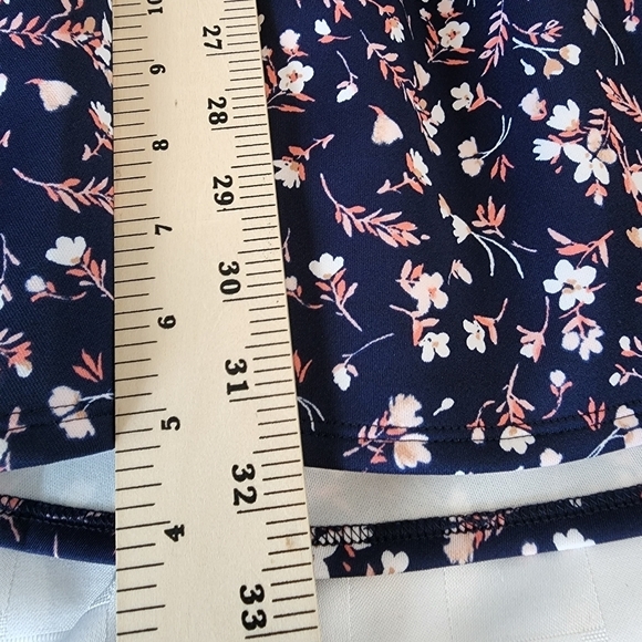 Copper Key Blue Floral Sleeveless Crew Neck Women's Dress Size SX  NWT - Picture 6 of 6